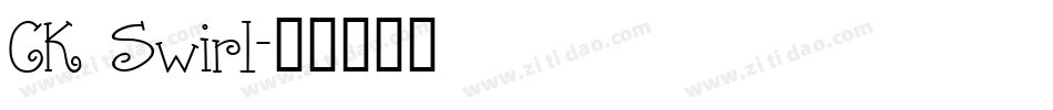 CK Swirl字体转换